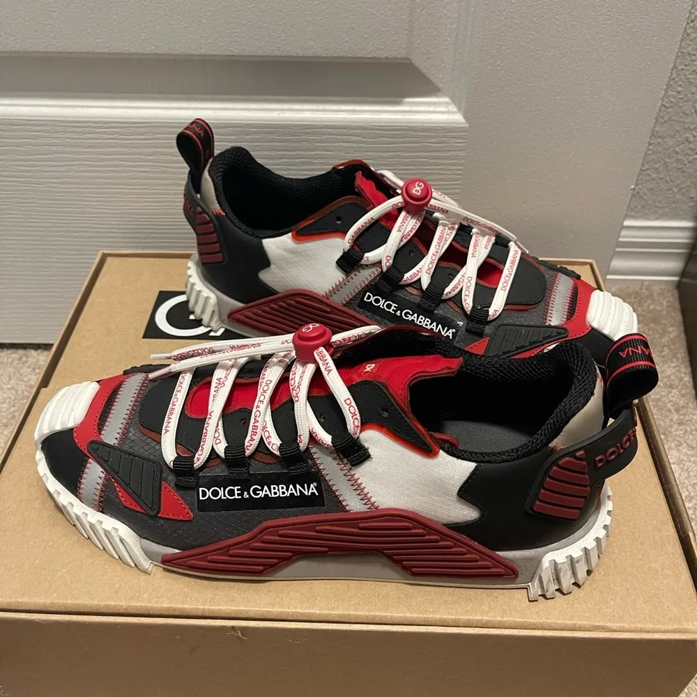 Dolce & Gabbana D&G NS1 Sneakers ‘Red Black’ | Size 43EU(10US) Dolce & Gabbana NS1 Trainer Red Black Mens Sneakers - Size  main image 4